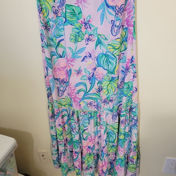 NWT Lilly Pulitzer Luliana Maxi Dress Amethyst Tint Mermaid In The Shade  Small - Picture 6 of 6